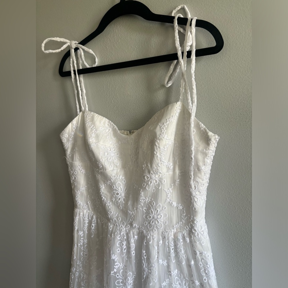 Amanda uprichard white eyelet dress S - Picture 3 of 8